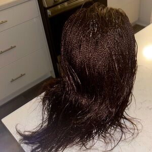 Brown micro braided Wig